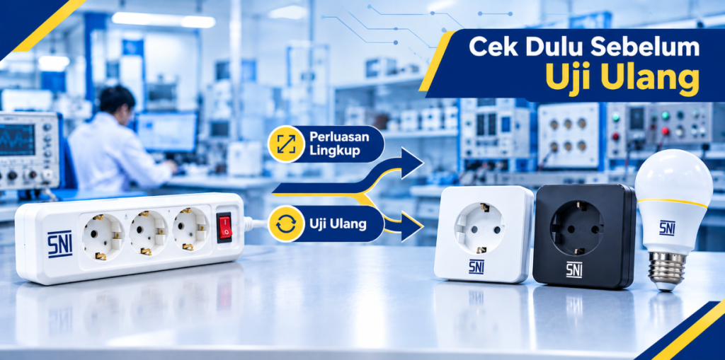 Perluasan lingkup sertifikat SNI untuk penambahan model dan varian produk listrik